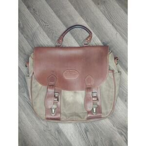 L.L. Bean Canvas And Leather Satchel